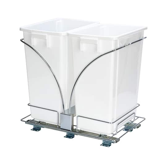 Household Essentials Glidez Double Pull Out Trash Can
